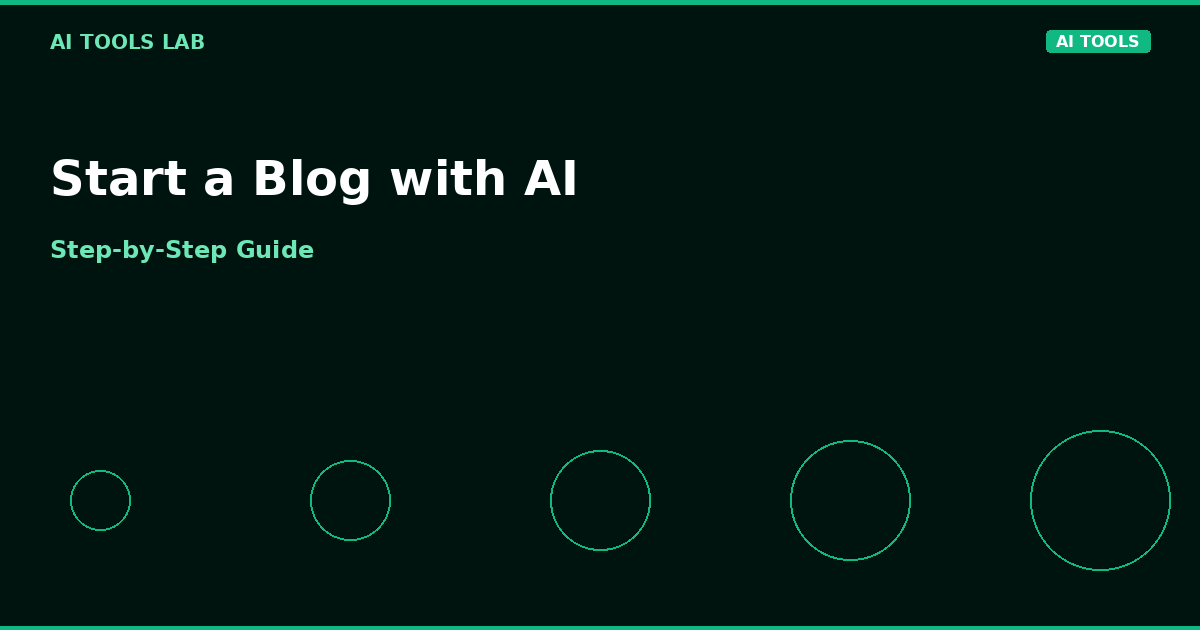 how to start blog with ai 2026